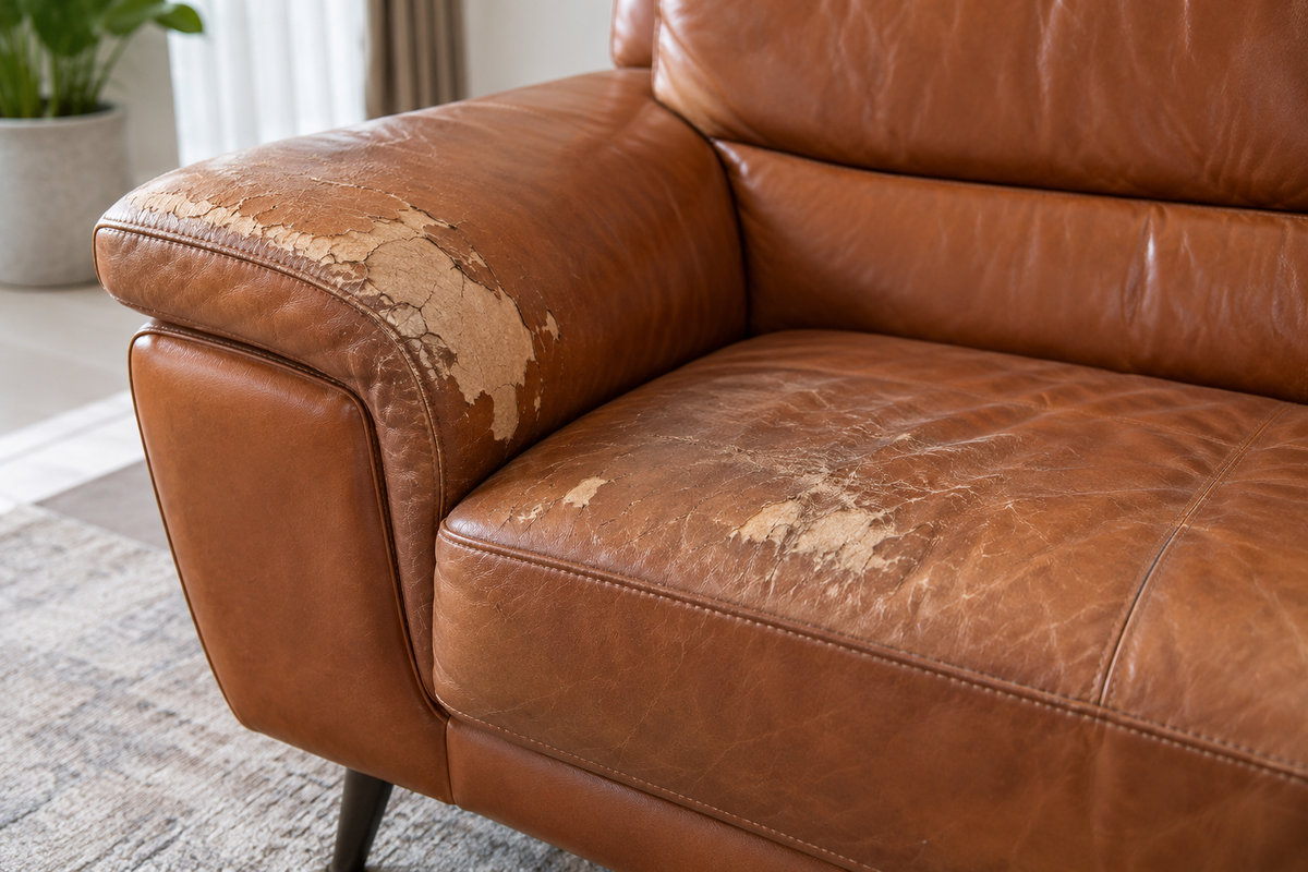 Bọc ghế sofa Quận 7 khi bề mặt da sofa bong tróc