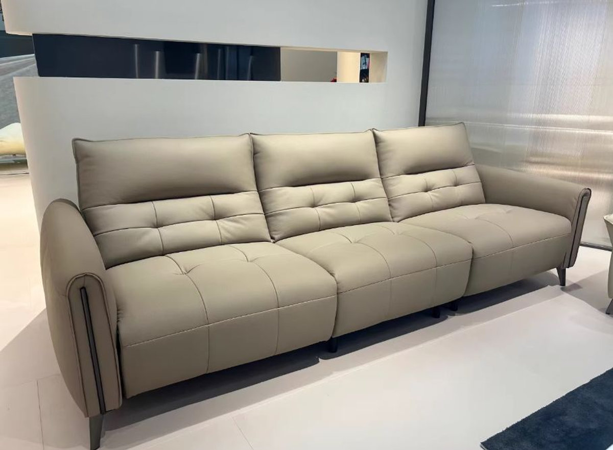 Mẫu bọc ghế sofa Bình Thạnh da màu trung tính