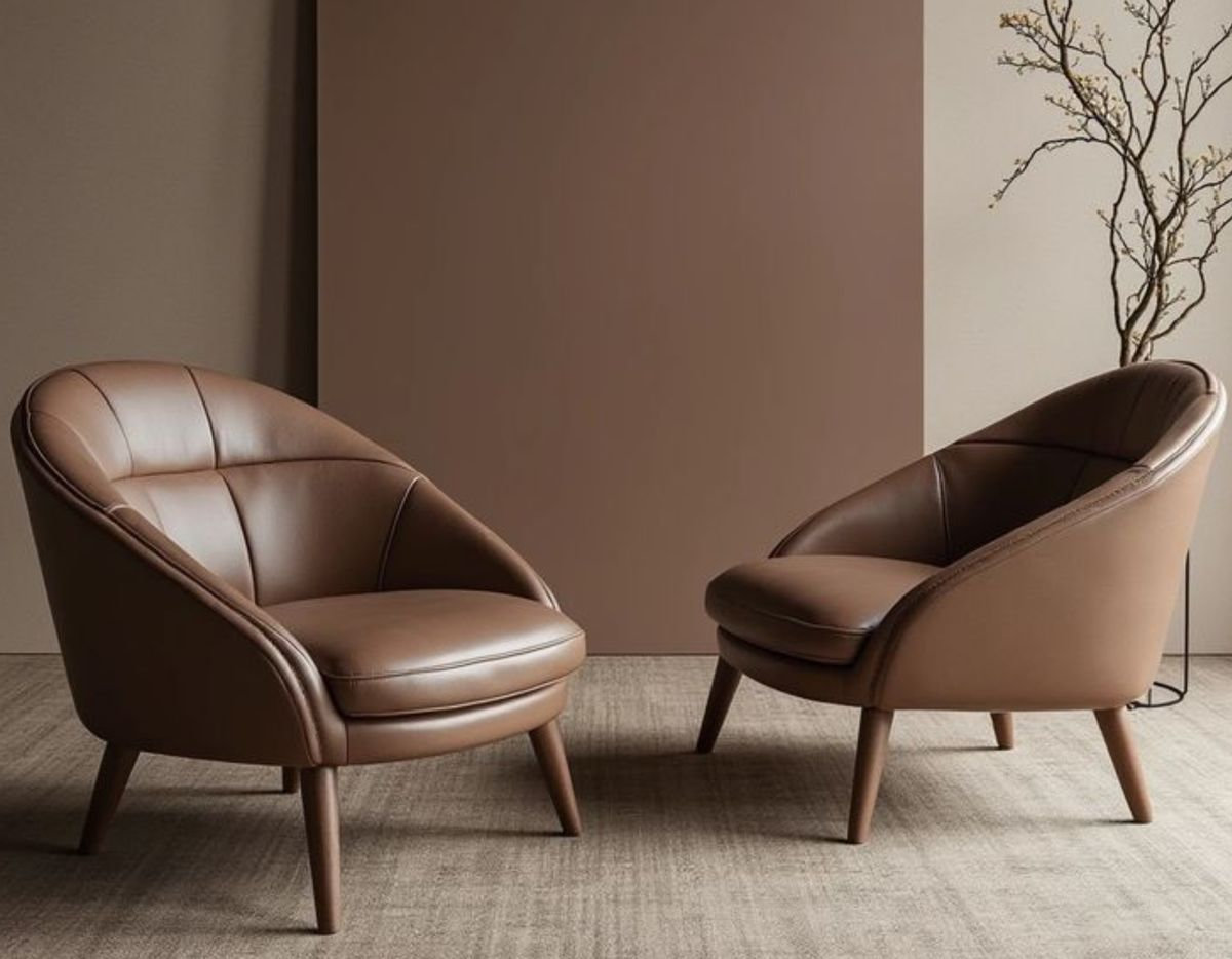 Mẫu ghế sofa đơn bọc da công nghiệp