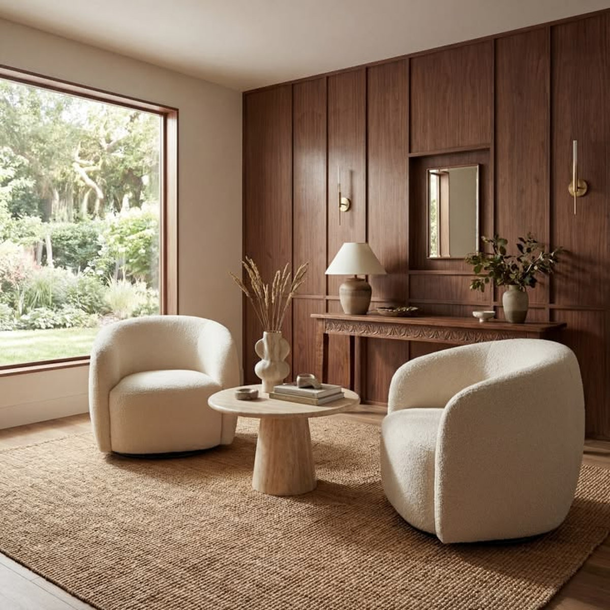 Mẫu ghế sofa đơn bọc vải thiết kế bo cong