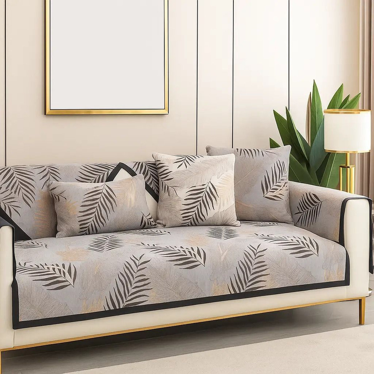 Thay vỏ ghế sofa họa tiết giúp làm mới không gian