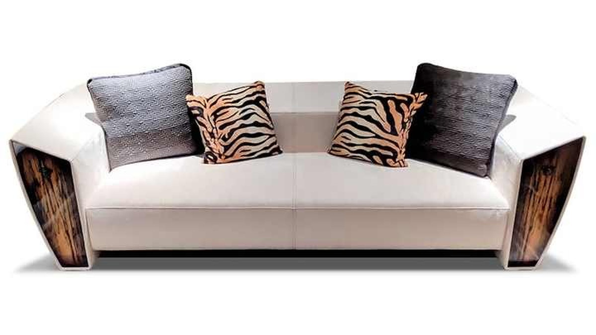 Bọc lại ghế sofa văng da/nỉ màu trắng kem