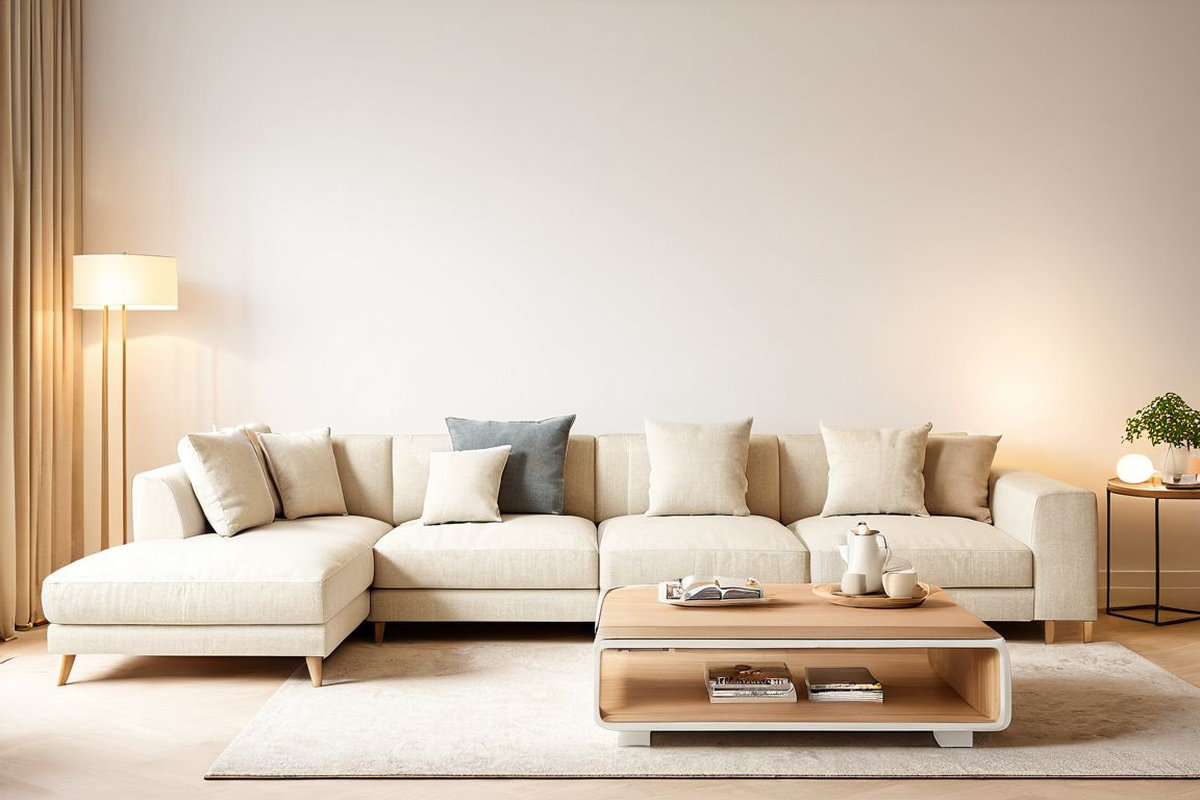 Mẫu bọc ghế sofa tại nhà phong cách tối giản