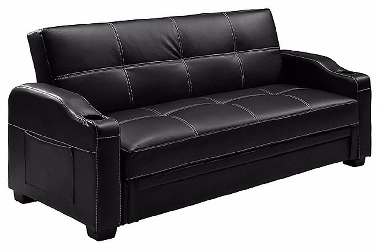 Mẫu bọc sofa bằng da simili đen