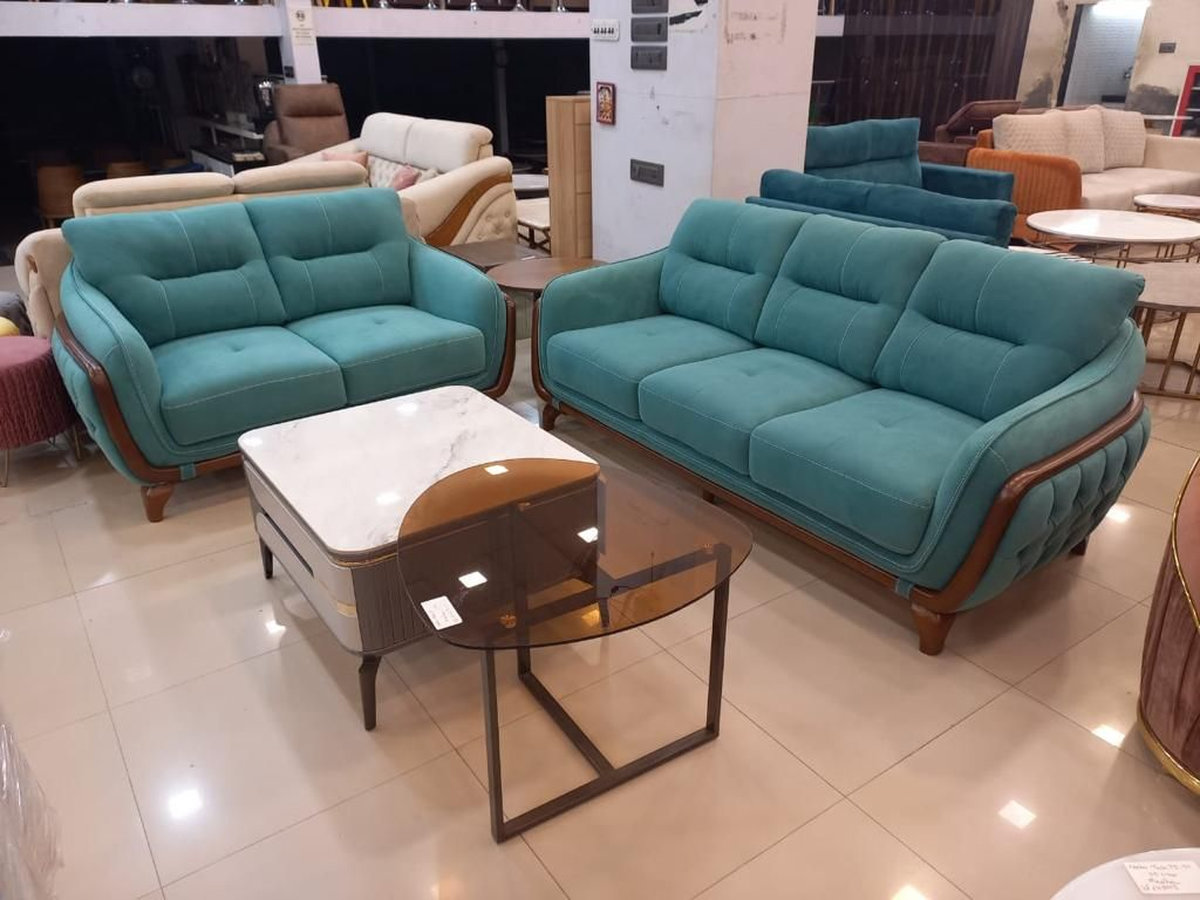 Bọc ghế sofa tại Quận 1 bằng vải nỉ màu xanh ngọc